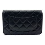 シャネル CHANEL マトラッセ チェーンウォレット AP0250 ブラック シルバー金具 キャビアスキン レディース ショルダーバッグ