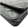 シャネル CHANEL マトラッセ チェーンウォレット AP0250 ブラック シルバー金具 キャビアスキン レディース ショルダーバッグ