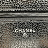 シャネル CHANEL マトラッセ チェーンウォレット AP0250 ブラック シルバー金具 キャビアスキン レディース ショルダーバッグ