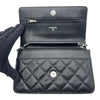 シャネル CHANEL マトラッセ チェーンウォレット AP0250 ブラック シルバー金具 キャビアスキン レディース ショルダーバッグ