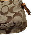 コーチ COACH シグネチャーショルダーバッグ ベージュ シグネチャーキャンバス/レザー ユニセックス ショルダーバッグ