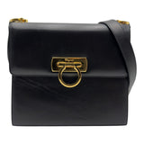 サルヴァトーレ・フェラガモ Salvatore Ferragamo ガンチーニ ショルダーバッグ 216153 ブラック レザー レディース ショルダーバッグ