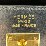 エルメス HERMES ケリー35 外縫い □C刻 ブラック ゴールド金具 ボックスカーフ レディース ハンドバッグ