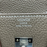 エルメス HERMES バーキン25 G刻 エトゥープ シルバー金具 トゴ レディース ハンドバッグ