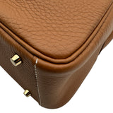 エルメス HERMES リンディミニ K刻印 ゴールド ゴールド金具 トリヨンクレマンス レディース ショルダーバッグ