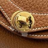 エルメス HERMES リンディミニ K刻印 ゴールド ゴールド金具 トリヨンクレマンス レディース ショルダーバッグ