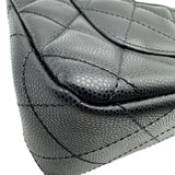 シャネル CHANEL トップハンドル ミニフラップバッグ AS5554 ブラック ゴールド金具 キャビアスキン レディース ハンドバッグ
