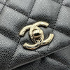 シャネル CHANEL トップハンドル ミニフラップバッグ AS5554 ブラック ゴールド金具 キャビアスキン レディース ハンドバッグ