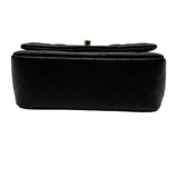 シャネル CHANEL トップハンドル ミニフラップバッグ AS5554 ブラック ゴールド金具 キャビアスキン レディース ハンドバッグ