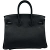 エルメス HERMES バーキン25 G刻印 ブラック シルバー金具 トゴ レディース ハンドバッグ