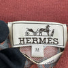 エルメス HERMES 総柄デザイン半袖ポロシャツ ブラウン コットン メンズ ポロシャツ