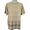 バーバリーロンドン BURBERRY LONDON グラデーションチェック半袖Tシャツ 8119022 ベージュ コットン メンズ 半袖Ｔシャツ