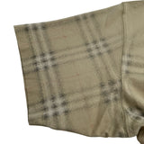 バーバリーロンドン BURBERRY LONDON グラデーションチェック半袖Tシャツ 8119022 ベージュ コットン メンズ 半袖Ｔシャツ