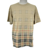 バーバリーロンドン BURBERRY LONDON グラデーションチェック半袖Tシャツ 8119022 ベージュ コットン メンズ 半袖Ｔシャツ
