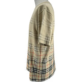 バーバリーロンドン BURBERRY LONDON グラデーションチェック半袖Tシャツ 8119022 ベージュ コットン メンズ 半袖Ｔシャツ