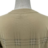 バーバリーロンドン BURBERRY LONDON グラデーションチェック半袖Tシャツ 8119022 ベージュ コットン メンズ 半袖Ｔシャツ
