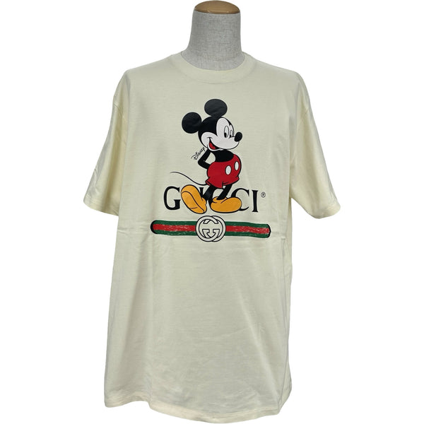 グッチ GUCCI ×Disney ミッキープリント半袖Tシャツ 565806 クリーム