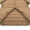 モンクレール MONCLER ダウン切替ニットジャケット キャメル ポリエステル レディース ダウンジャケット