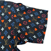 ルイ・ヴィトン LOUIS VUITTON モノグラムゲームオン半袖Tシャツ FKTS98 ブラック コットン レディース 半袖Ｔシャツ