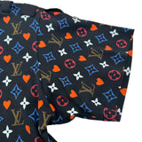 ルイ・ヴィトン LOUIS VUITTON モノグラムゲームオン半袖Tシャツ FKTS98 ブラック コットン レディース 半袖Ｔシャツ