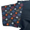 ルイ・ヴィトン LOUIS VUITTON モノグラムゲームオン半袖Tシャツ FKTS98 ブラック コットン レディース 半袖Ｔシャツ