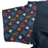 ルイ・ヴィトン LOUIS VUITTON モノグラムゲームオン半袖Tシャツ FKTS98 ブラック コットン レディース 半袖Ｔシャツ
