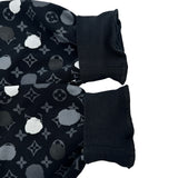ルイ・ヴィトン LOUIS VUITTON ×草間彌生 ドットモノグラムスウェットシャツ HOY26W ブラック コットン メンズ スウェット