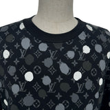 ルイ・ヴィトン LOUIS VUITTON ×草間彌生 ドットモノグラムスウェットシャツ HOY26W ブラック コットン メンズ スウェット