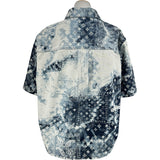 ルイ・ヴィトン LOUIS VUITTON モノグラムバンダナ半袖デニムシャツ HNS17X インディゴ デニム メンズ 半袖シャツ