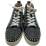 クリスチャン・ルブタン Christian louboutin ルイス オルラート ハイカットスニーカー ブルー デニム メンズ スニーカー