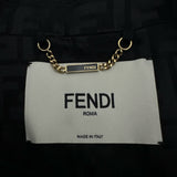 フェンディ FENDI FF総柄シルクテーラードジャケット FJ7286 ブラック シルク レディース テーラードジャケット