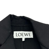 ロエベ LOEWE アナグラムボタンカシミヤ混ロングコート S359336XD7 ブラック ウール レディース その他アウター