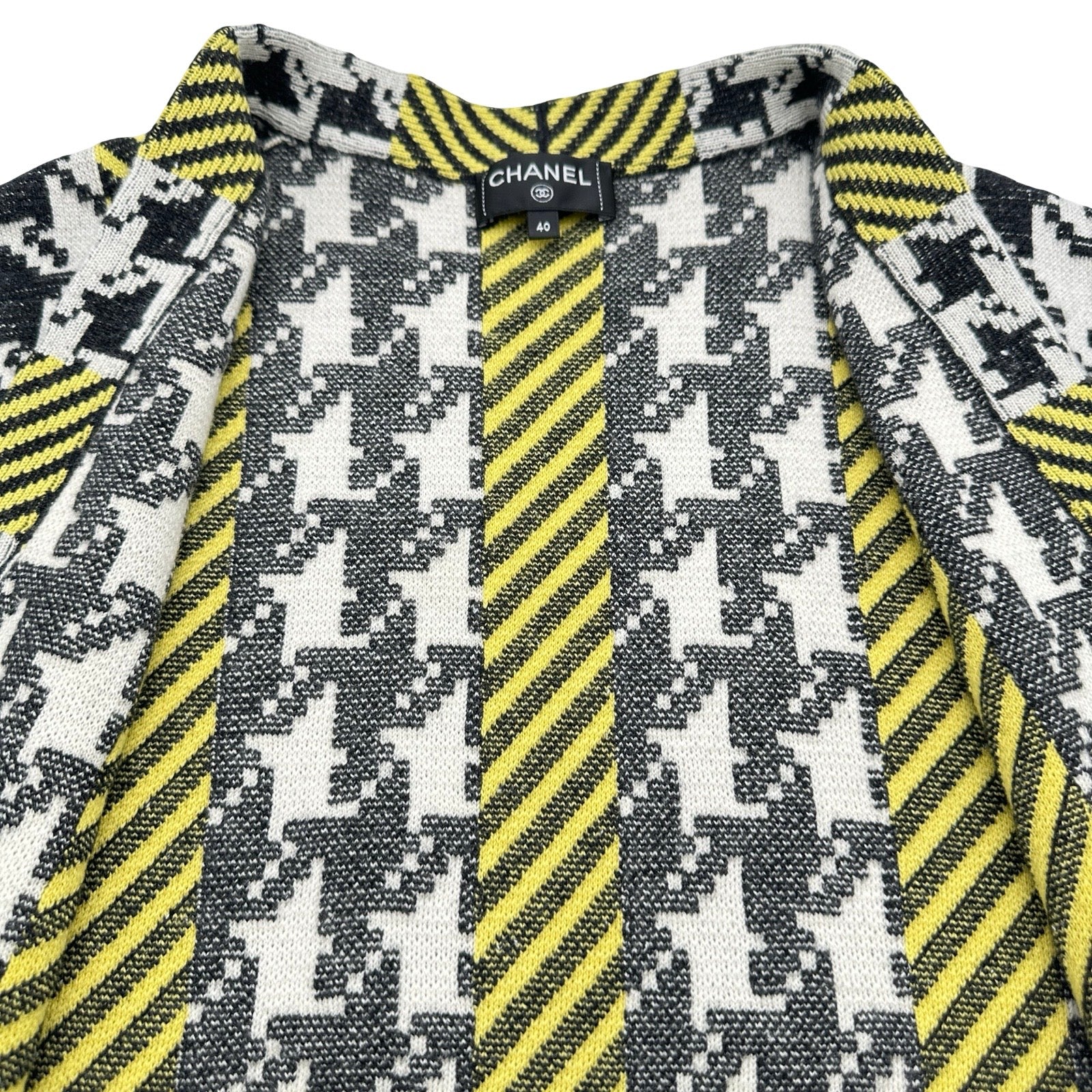 シャネル CHANEL ココマークボタン カシミヤ混カーディガン P77455