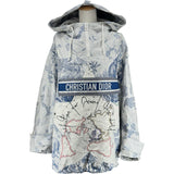 クリスチャン・ディオール Christian Dior 総柄アノラックパーカー 047C10A2863 ホワイト ポリエステル メンズ その他アウター