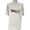 バレンシアガ BALENCIAGA ステンシルロゴプリントTシャツ 764235 ホワイト コットン メンズ 半袖Ｔシャツ