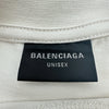 バレンシアガ BALENCIAGA ステンシルロゴプリントTシャツ 764235 ホワイト コットン メンズ 半袖Ｔシャツ