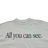 バレンシアガ BALENCIAGA 360サングラスプリント半袖Tシャツ 764235 ホワイト コットン メンズ 半袖Ｔシャツ