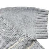 クリスチャン・ディオール Christian Dior シグネチャーカシミヤ半袖ニットセーター 344S98AM003 ブルー カシミヤ レディース セーター