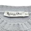 クリスチャン・ディオール Christian Dior シグネチャーカシミヤ半袖ニットセーター 344S98AM003 ブルー カシミヤ レディース セーター