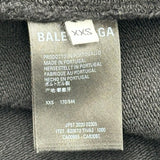バレンシアガ BALENCIAGA REAL ロゴプリントフーデッドパーカー 620973 ブラック コットン メンズ パーカー