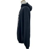 バレンシアガ BALENCIAGA REAL ロゴプリントフーデッドパーカー 620973 ブラック コットン メンズ パーカー