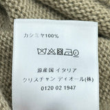 クリスチャン・ディオール Christian Dior シグネチャーカシミヤ半袖ニットセーター 244S98AM054 ベージュ カシミヤ レディース セーター