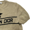 クリスチャン・ディオール Christian Dior シグネチャーカシミヤ半袖ニットセーター 244S98AM054 ベージュ カシミヤ レディース セーター