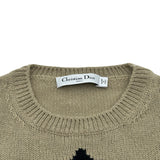 クリスチャン・ディオール Christian Dior シグネチャーカシミヤ半袖ニットセーター 244S98AM054 ベージュ カシミヤ レディース セーター