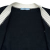 プラダ PRADA ロゴ刺繍クロップドコットンカーディガン P25I04 ブラック コットン レディース カーディガン