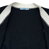 プラダ PRADA ロゴ刺繍クロップドコットンカーディガン P25I04 ブラック コットン レディース カーディガン