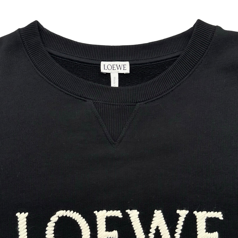 ロエベ LOEWE フロントロゴ刺繍スウェットシャツ H526Y24J26 ブラック