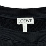 ロエベ LOEWE フロントロゴ刺繍スウェットシャツ H526Y24J26 ブラック コットン メンズ スウェット