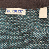 バーバリー BURBERRY モヘアブレンドチェックカーディガン 8093496 ブラウン ウール メンズ カーディガン