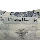 クリスチャン・ディオール Christian Dior AROUND THE WORLD 半袖Ｔシャツ 043T03PR446 ホワイト コットン レディース 半袖Ｔシャツ